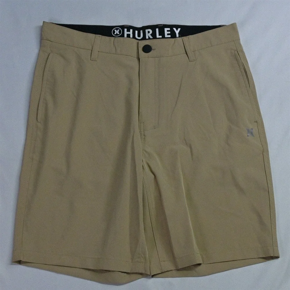 Hurley 32 x 9" Khaki Flex Tech Hybrid Shorts